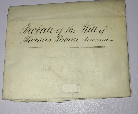 Probate of the will of Thomas Jhorne deceased - Photo 1