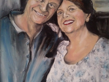 Photo: Portraits painted from a photo