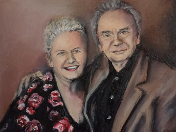 Photo: Portraits painted from a photo